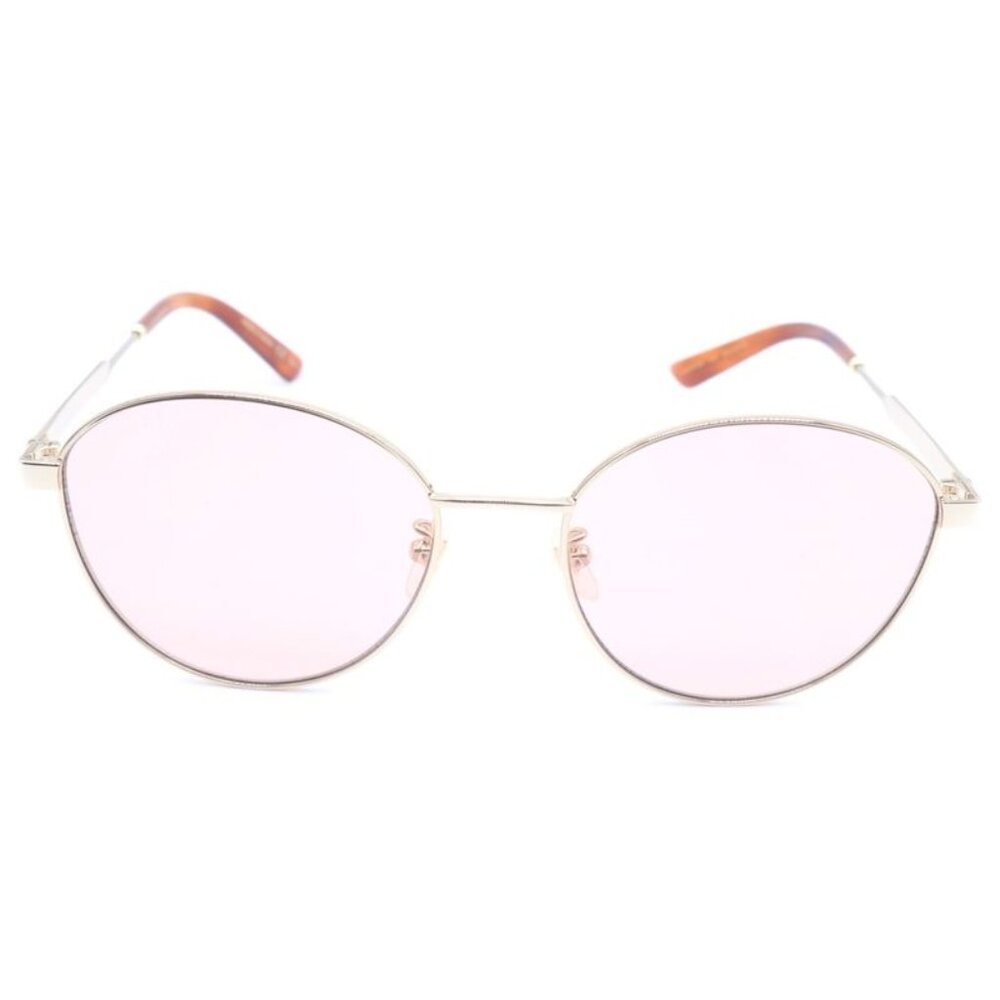 Gucci Interlocking GG Metal Frame Sunglasses Gold… - image 1